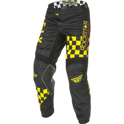 FLY Racing 2021 Kinetic Rockstar Mesh Pants - Black/Red/Yellow