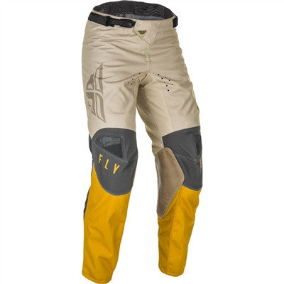 FLY Racing 2021 Youth Kinetic K121 Pants - Mustard/Stone/Grey