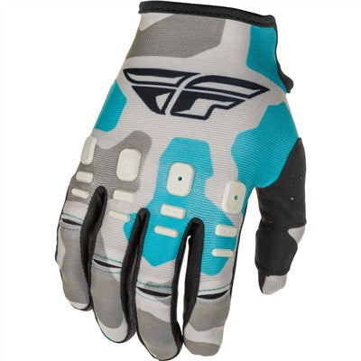 FLY Racing 2021 Kinetic K221 Gloves - Grey/Blue