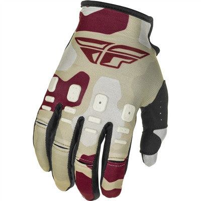 FLY Racing 2021 Youth Kinetic K221 Gloves - Stone/Berry