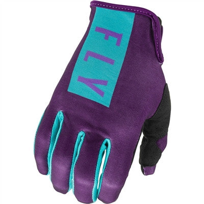 FLY Racing 2021 Youth Girls Lite Gloves - Purple/Blue - Youth Large