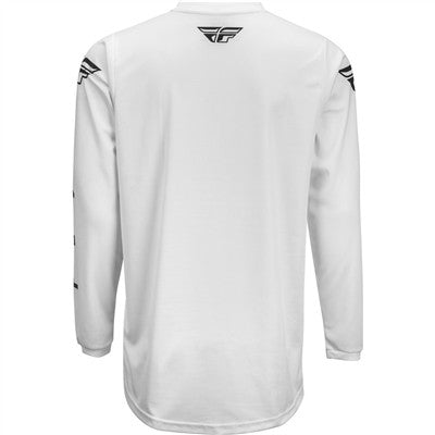 FLY Racing 2021 Youth Universal Jersey - White/Black - Youth X-Large