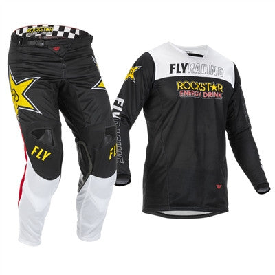 FLY Racing Kinetic Fuel Jersey and Pant Combo Blue/White