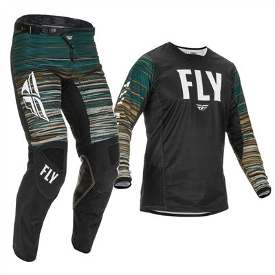 FLY Racing Kinetic Wave Jersey and Pant Combo Navy/Orange