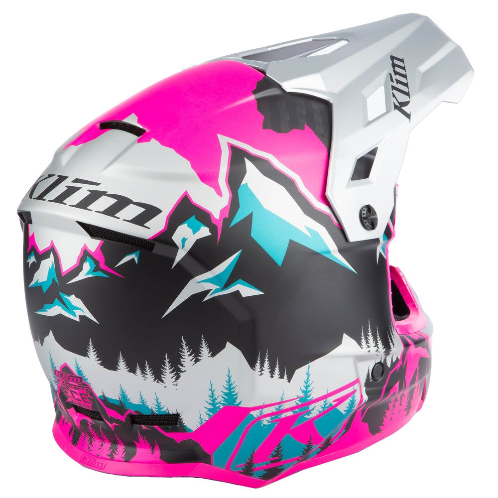 Klim Womens F3 Carbon Helmet ECE DNA Pink - High Rise