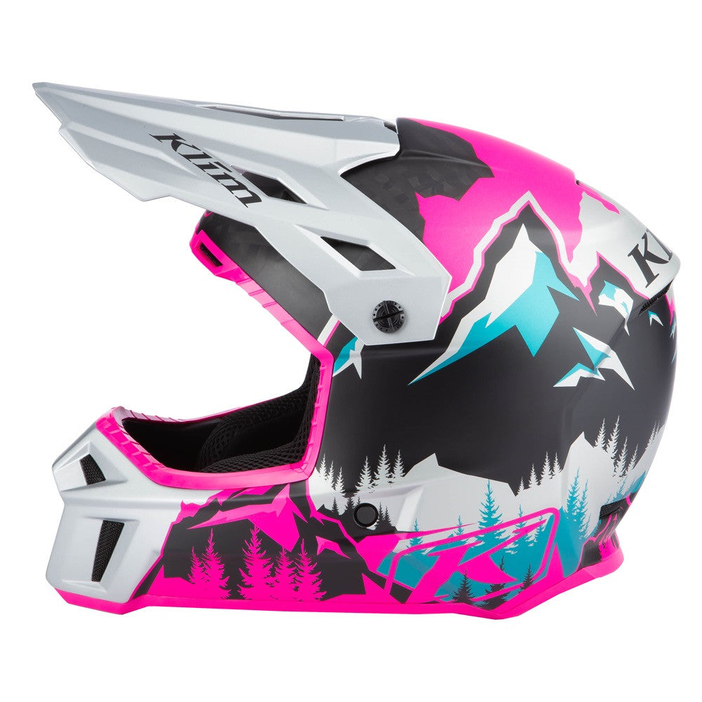 Klim Womens F3 Carbon Helmet ECE DNA Pink - High Rise