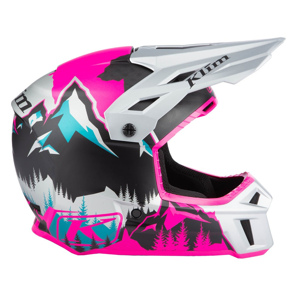 Klim Womens F3 Carbon Helmet ECE DNA Pink - High Rise