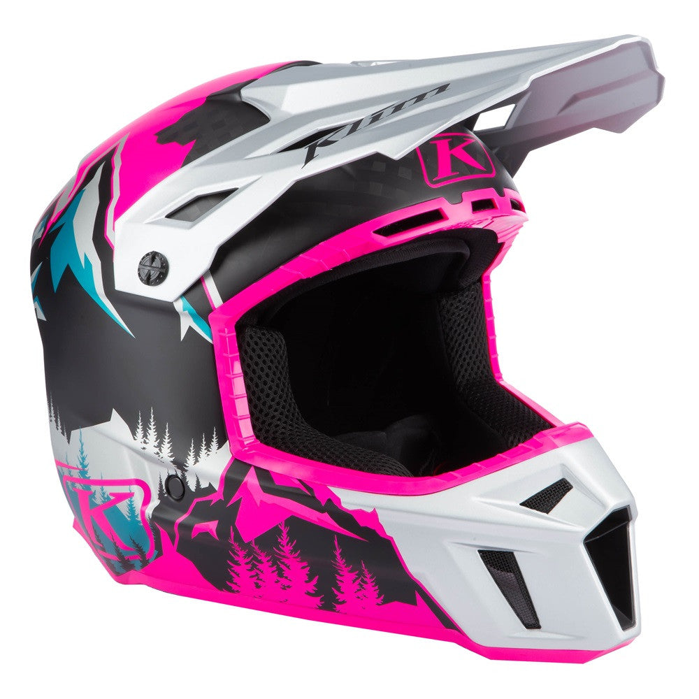 Klim Womens F3 Carbon Helmet ECE DNA Pink - High Rise