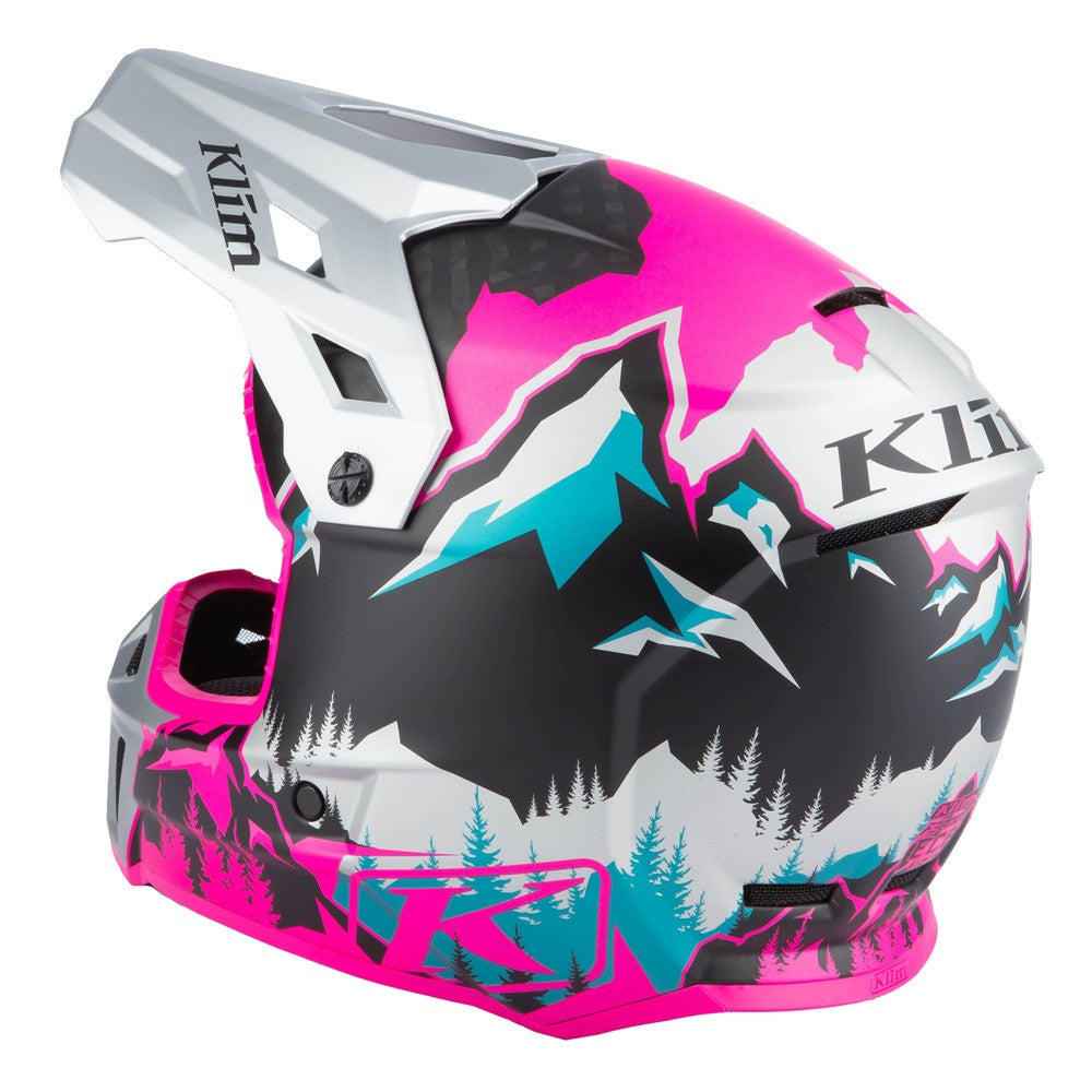 Klim Womens F3 Carbon Helmet ECE DNA Pink - High Rise
