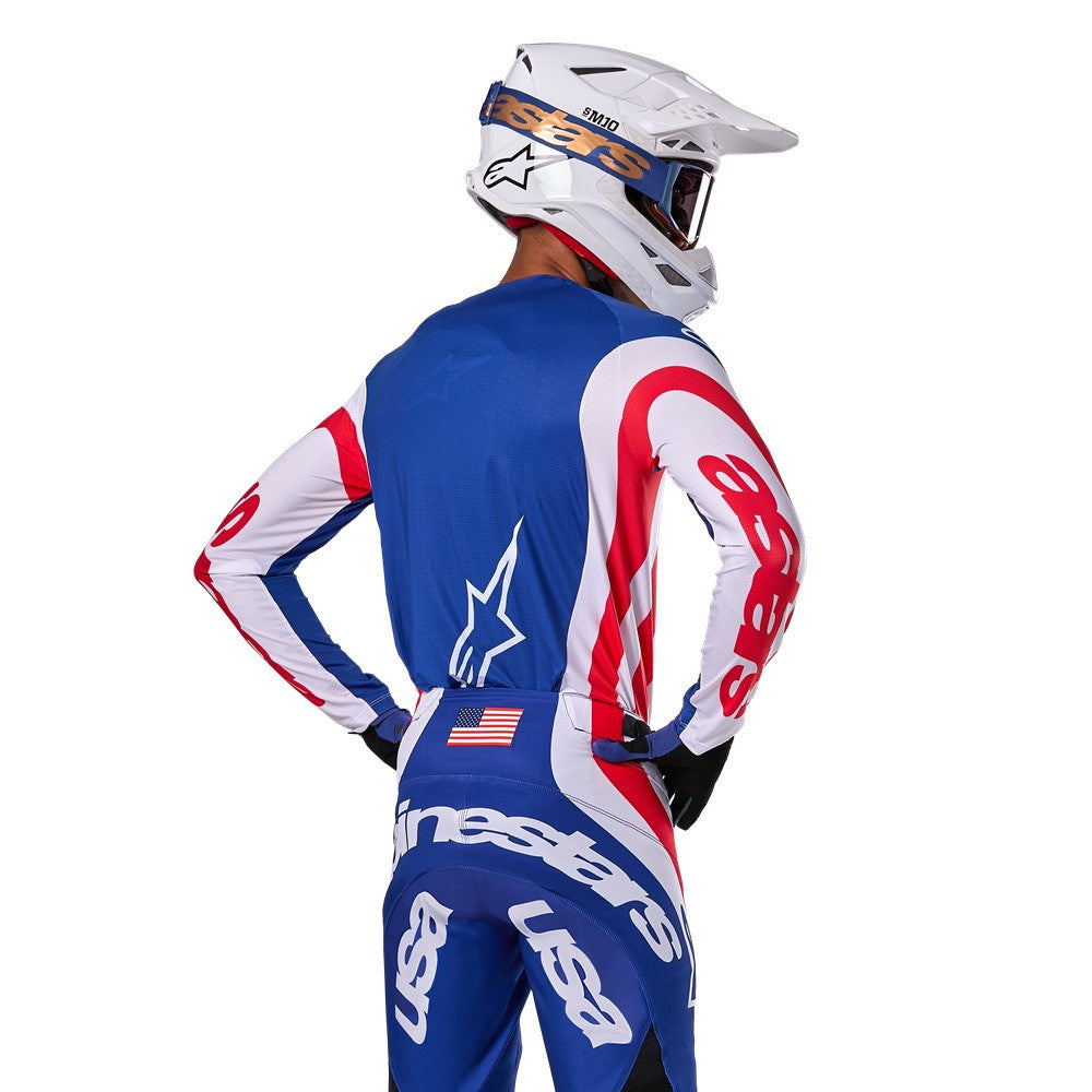 Alpinestars Limited Edition Union Techstar Jersey Red/Dark Blue/White