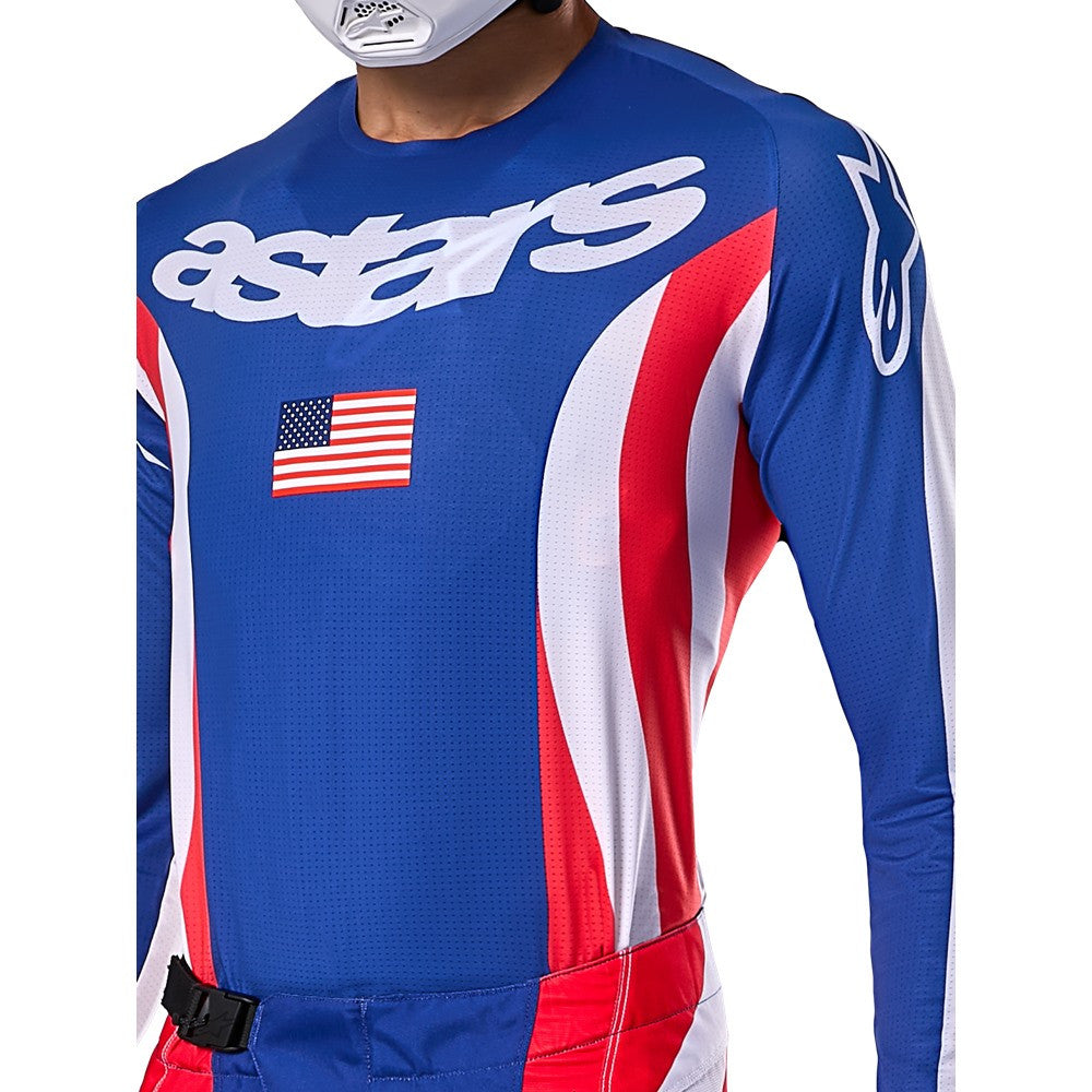 Alpinestars Limited Edition Union Techstar Jersey Red/Dark Blue/White