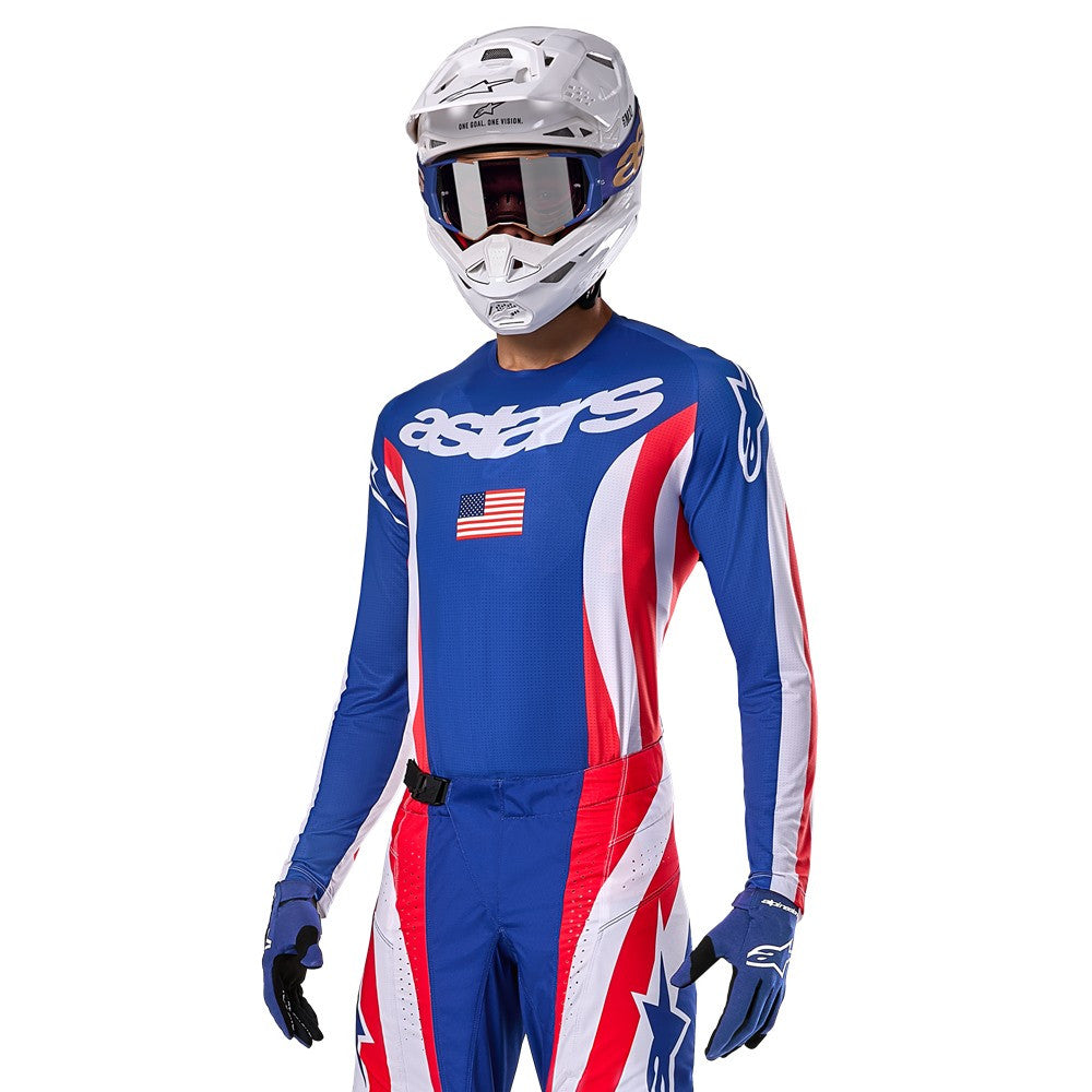 Alpinestars Limited Edition Union Techstar Jersey Red/Dark Blue/White