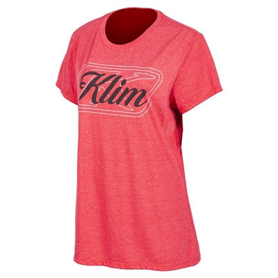 Klim Womens Kute Corp SS Tee - Maroon Frost Black