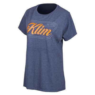 Klim Womens Kute Corp SS Tee - Navy Frost Strike Orange