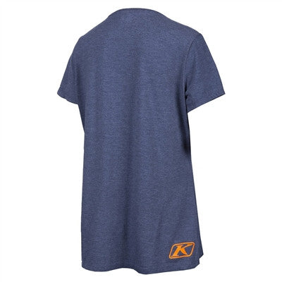 Klim Womens Kute Corp SS Tee - Navy Frost Strike Orange