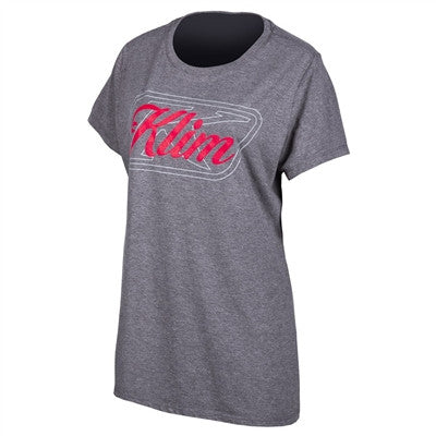 Klim Womens Kute Corp SS Tee - Grey Frost Diva Pink