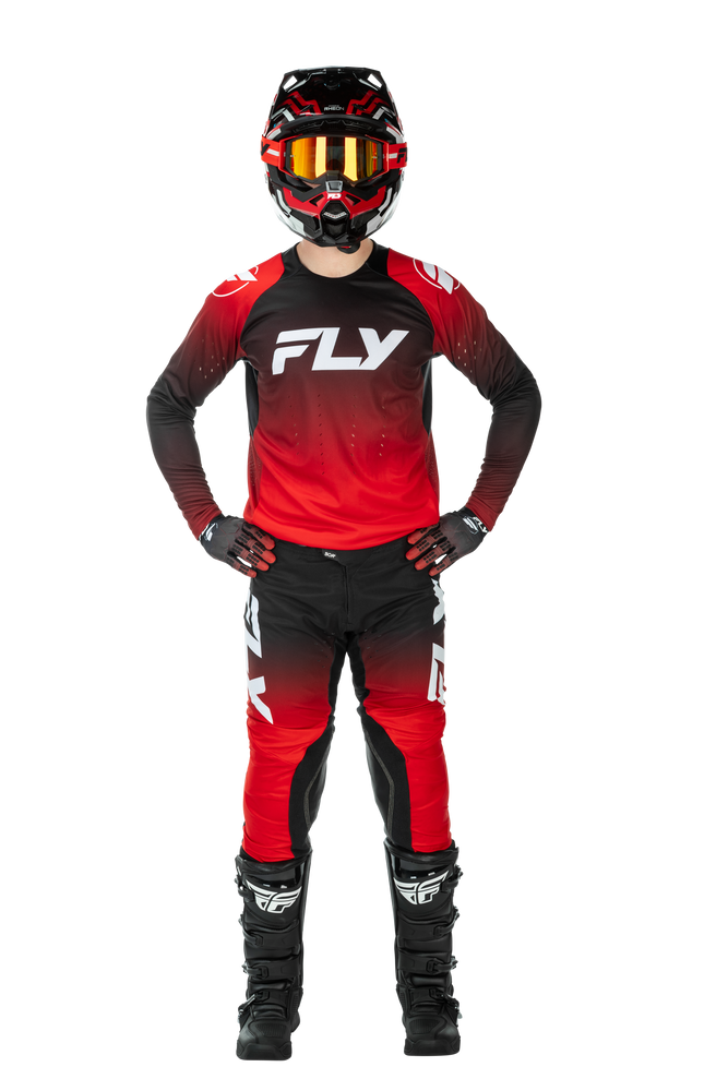 FLY Racing 2026 Evolution DST Red/Black/White Jersey Pant Combo