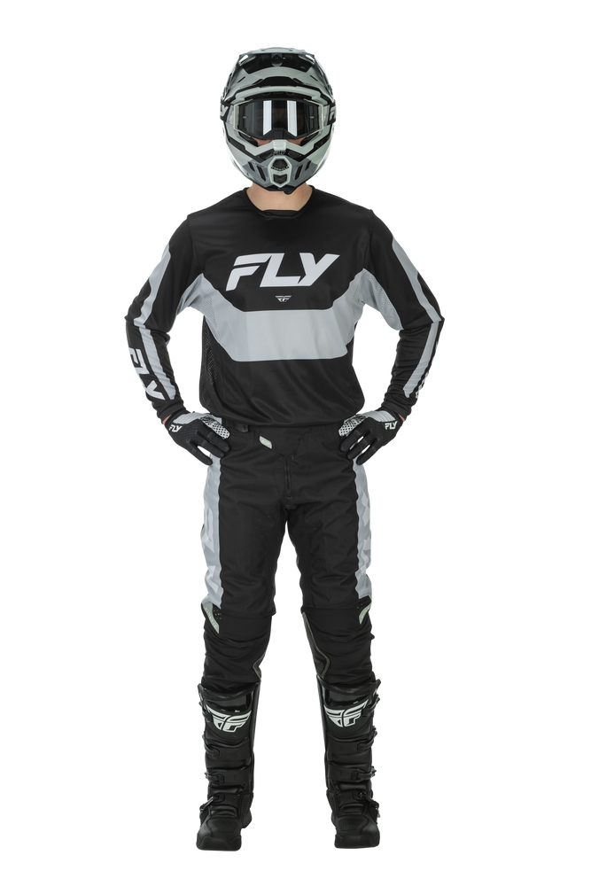 FLY Racing 2026 Kinetic Black/Grey Jersey Pant Combo