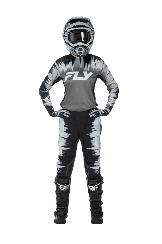 FLY Racing 2026 Womens Lite Black/Grey/White Jersey Pant Combo
