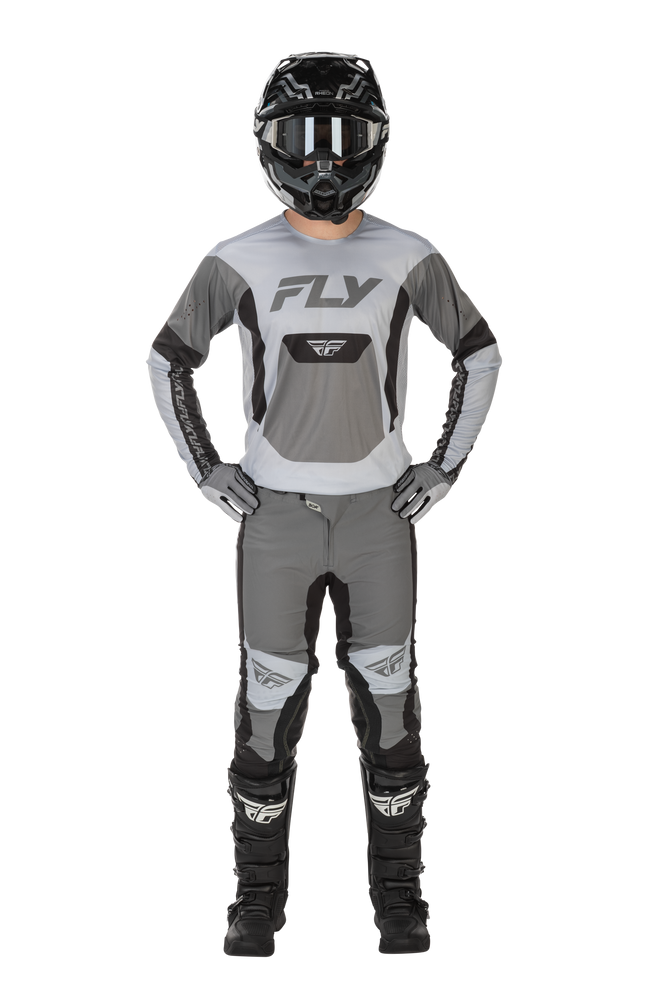 FLY Racing 2026 Lite Grey/Black Jersey Pant Combo