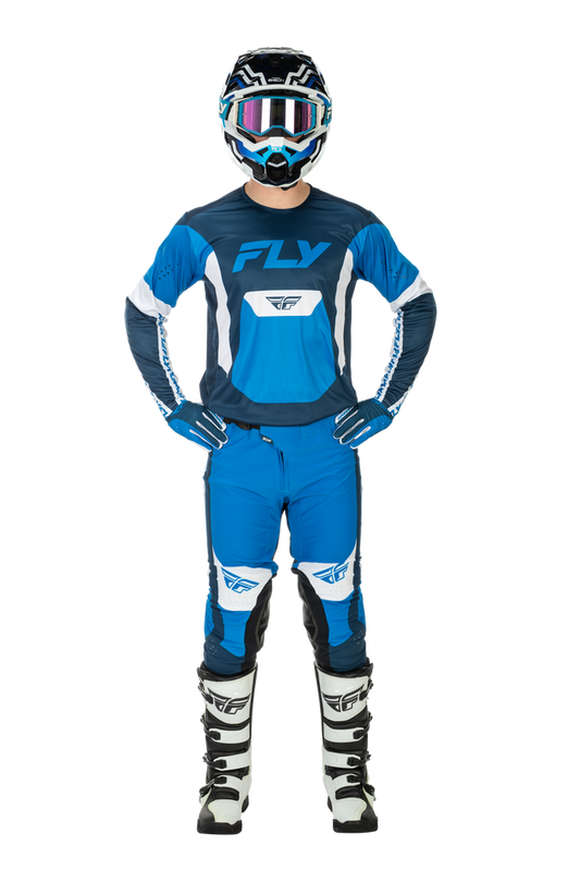 FLY Racing 2026 Youth Lite Blue/White Jersey Pant Combo