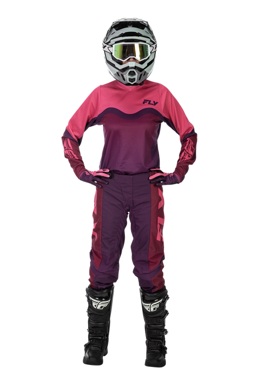 FLY Racing 2026 Womens F-16 Pink/Mauve Jersey Pant Combo