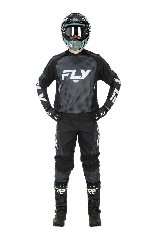 FLY Racing 2026 F-16 Black/White Jersey Pant Combo