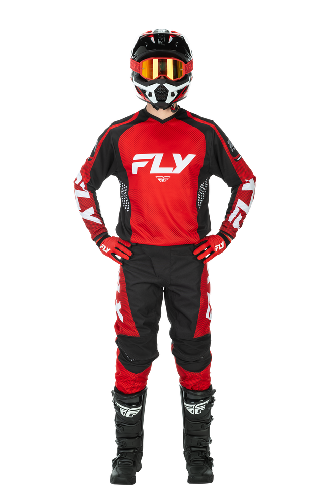 FLY Racing 2026 F-16 Red/Black/White Jersey Pant Combo