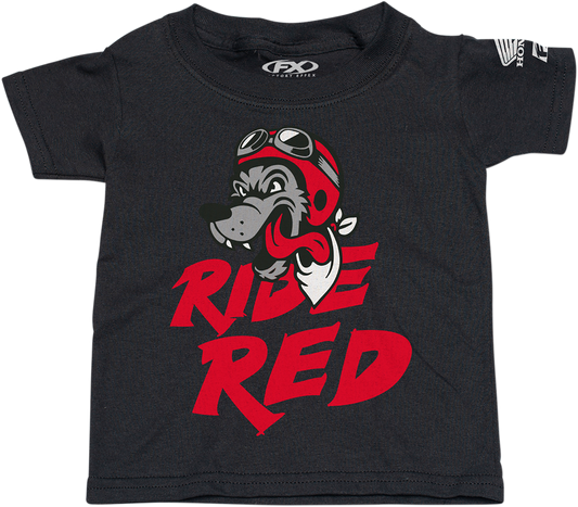 Factory Effex Toddler Honda Ride Red Wolf T-Shirt Black