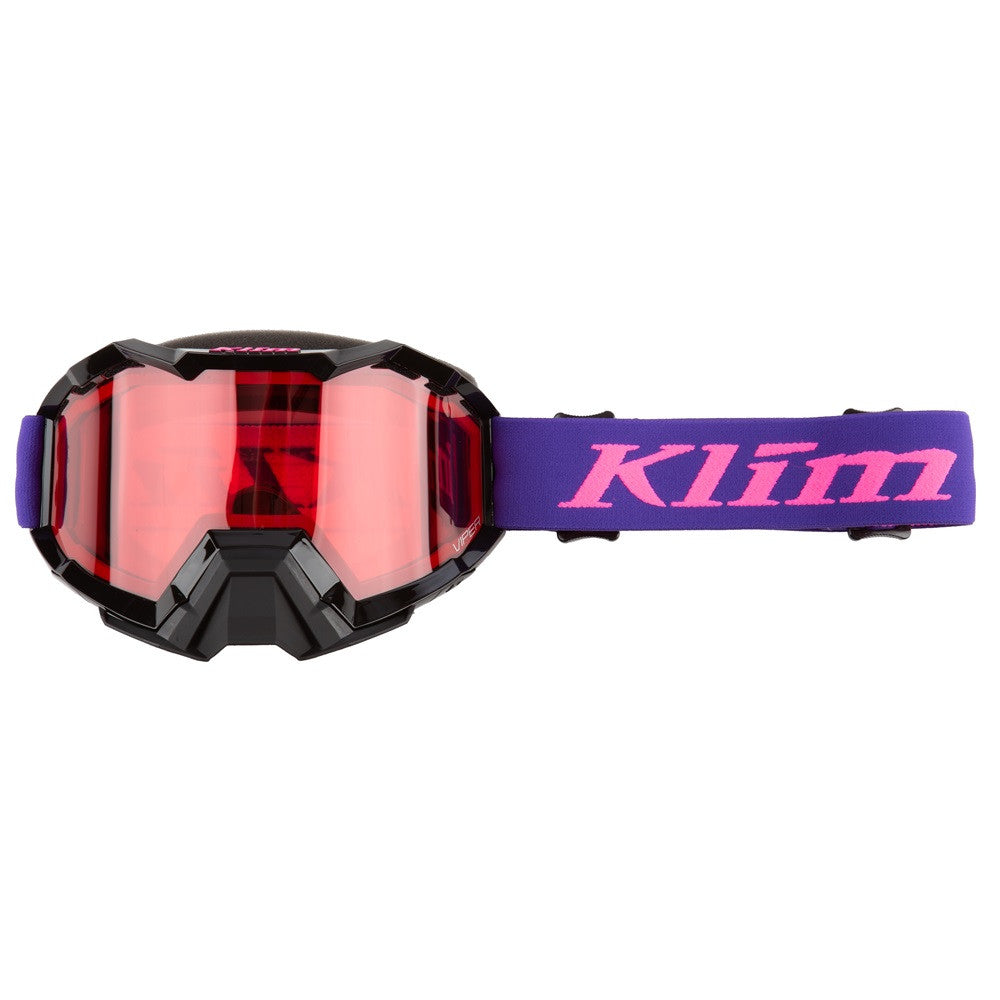 Klim Womens Viper Snow Goggle Emblem Heliotrope - Knockout Pink Pink Tint