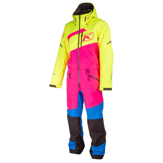 Klim Womens Ripsa One-Piece Short PInk Glo - Hi-Vis