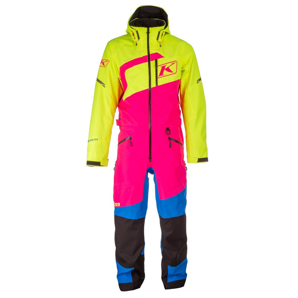 Klim Womens Ripsa One-Piece Short PInk Glo - Hi-Vis