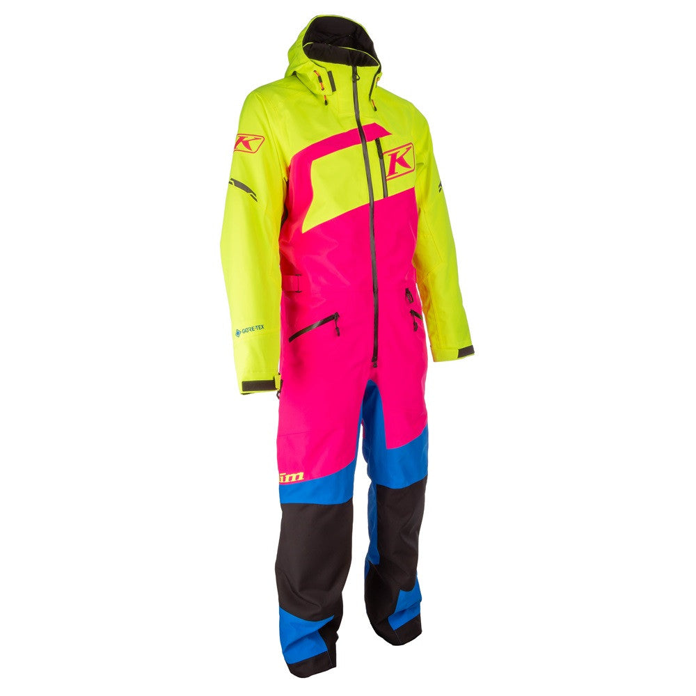 Klim Womens Ripsa One-Piece Short PInk Glo - Hi-Vis