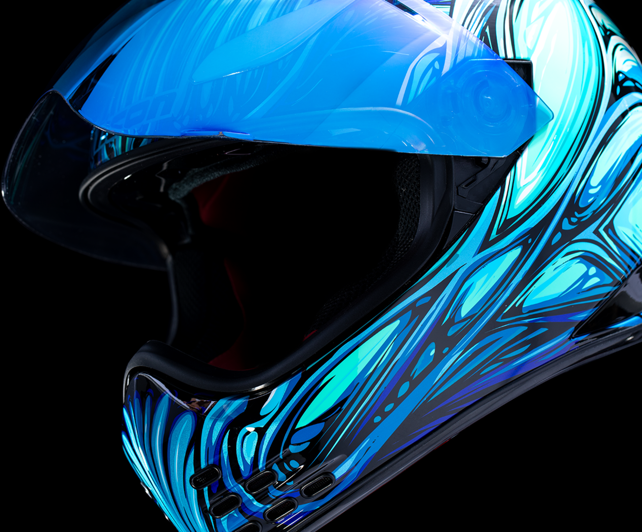 ICON Domain Full Face Helmet Nouveau Blue