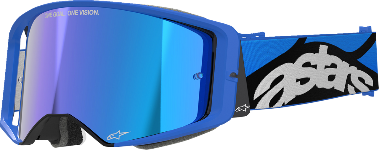 Alpinestars Supertech Goggle - Stream Blue - Blue Mirror Len