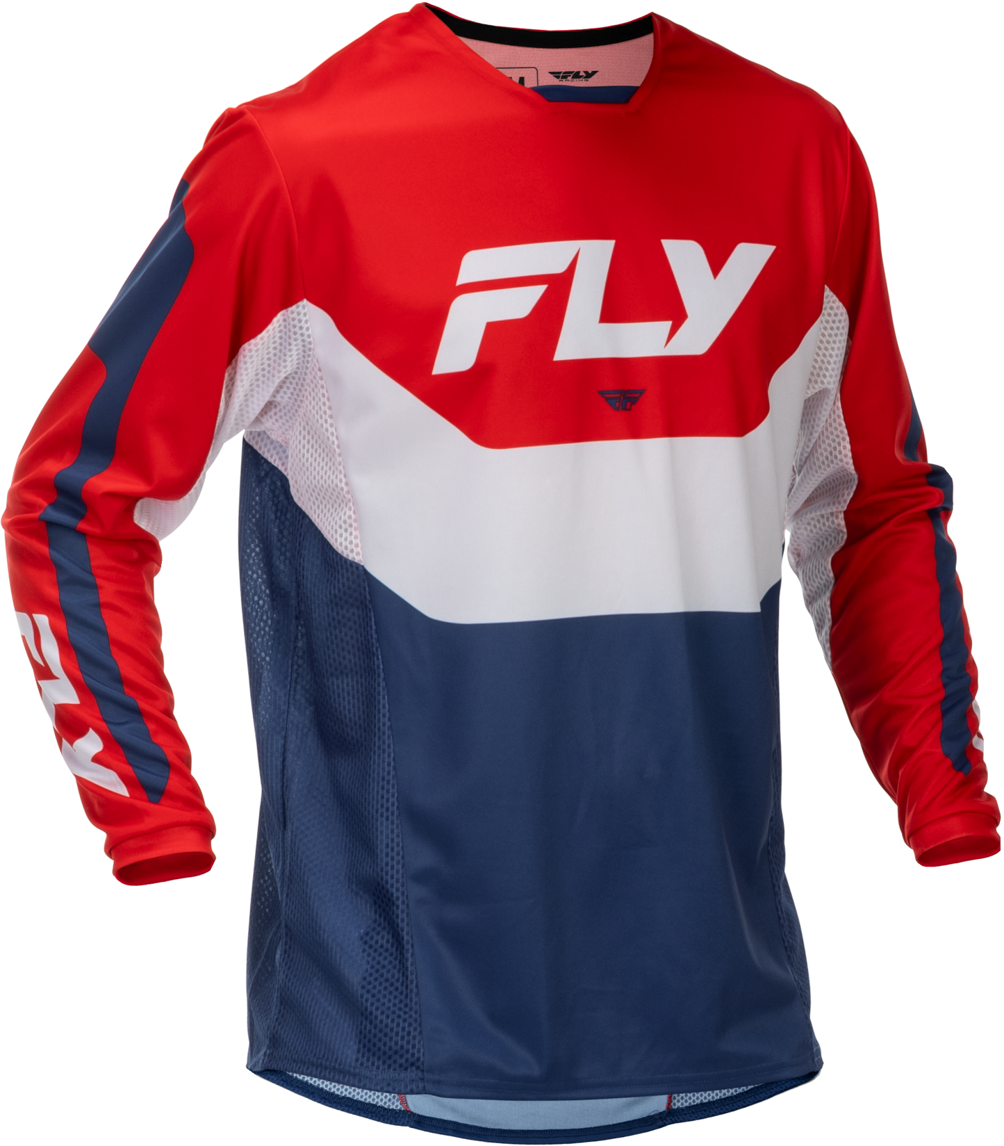 FLY Racing 2026 Kinetic Red/White/Blue Jersey Pant Combo