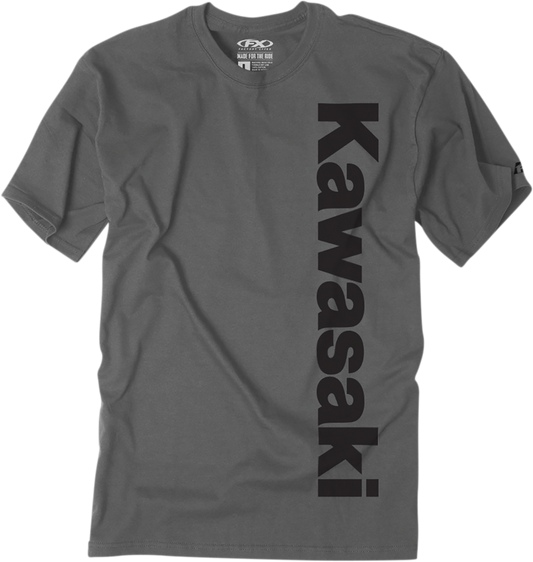 Factory Effex Kawasaki Vertical T-Shirt - Charcoal Gray