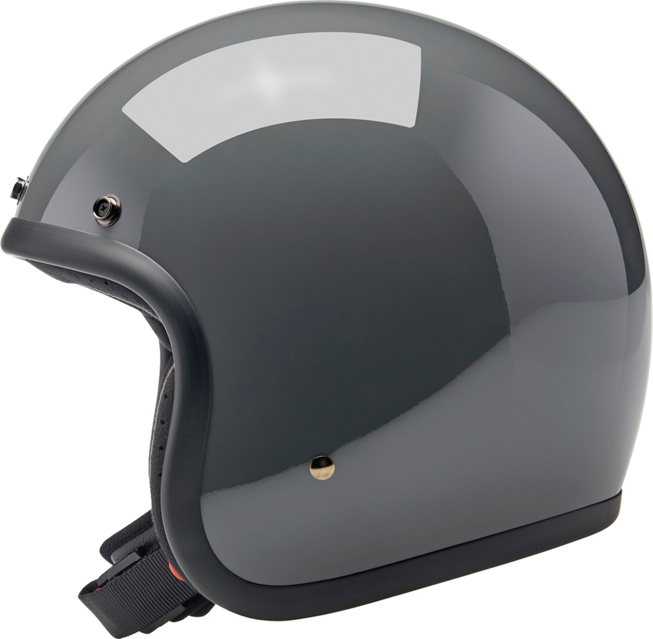 bonanza motorcycle helmet Biltwell Bonanza Open Face Helmet Gloss Storm Gray – Motocrossgiant