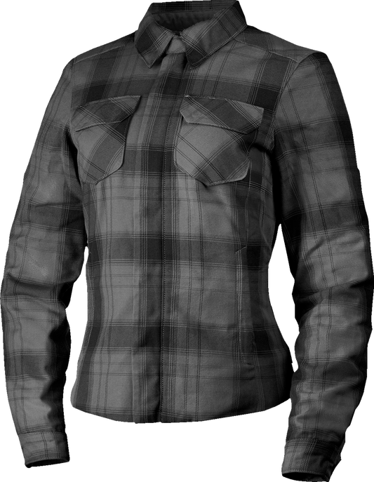 ICON Womens Fallblock Flannel Jacket Black