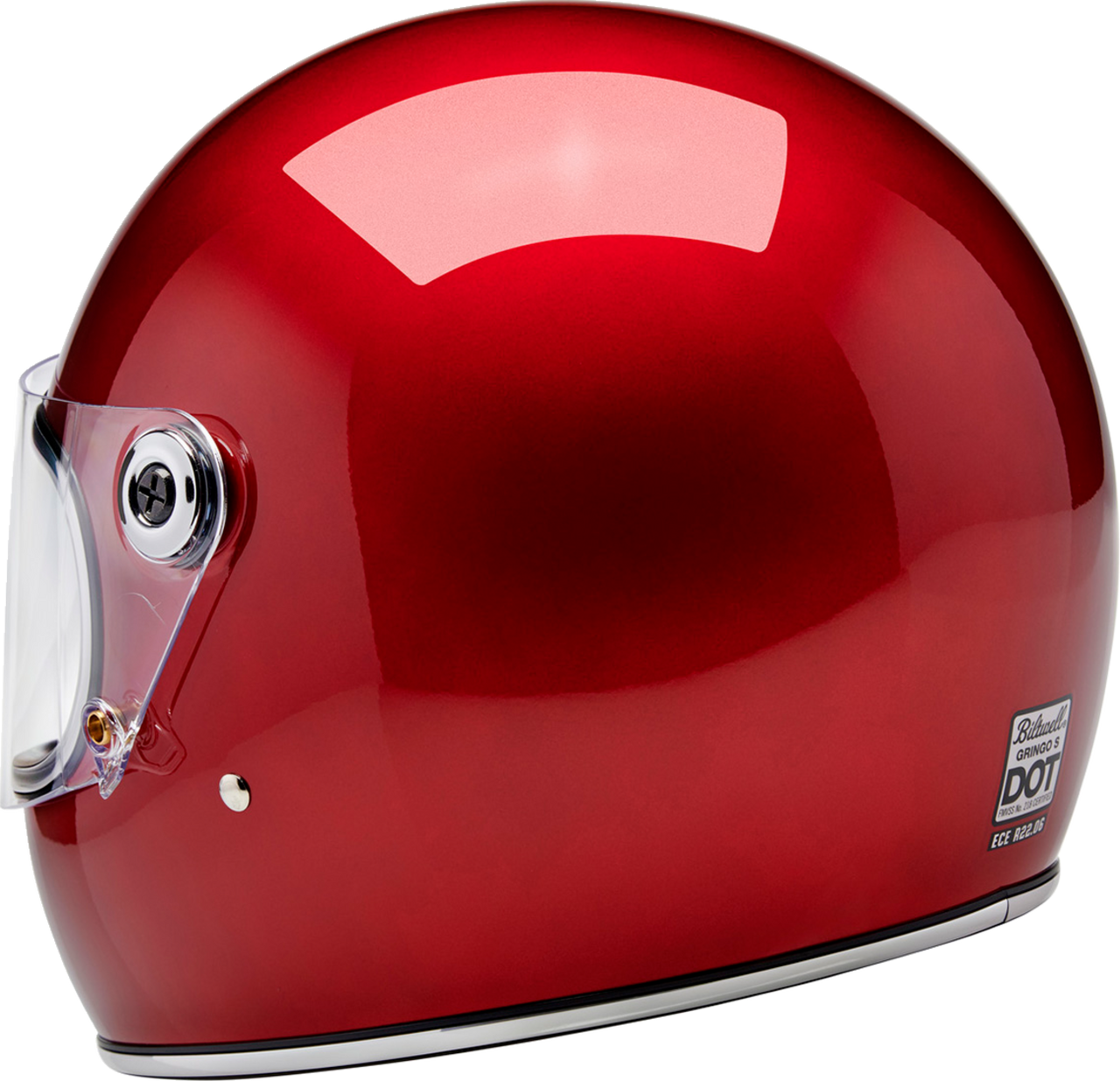 Biltwell Gringo S Full Face Helmet Metallic Cherry Red