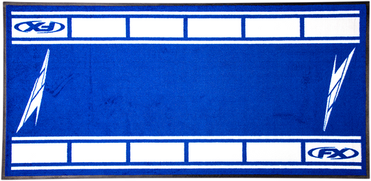 Factory Effex Bike Mat Blue Yamaha Strobe