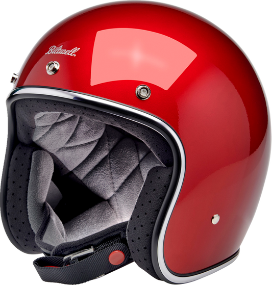 Biltwell Bonanza Open Face Helmet Metallic Cherry Red