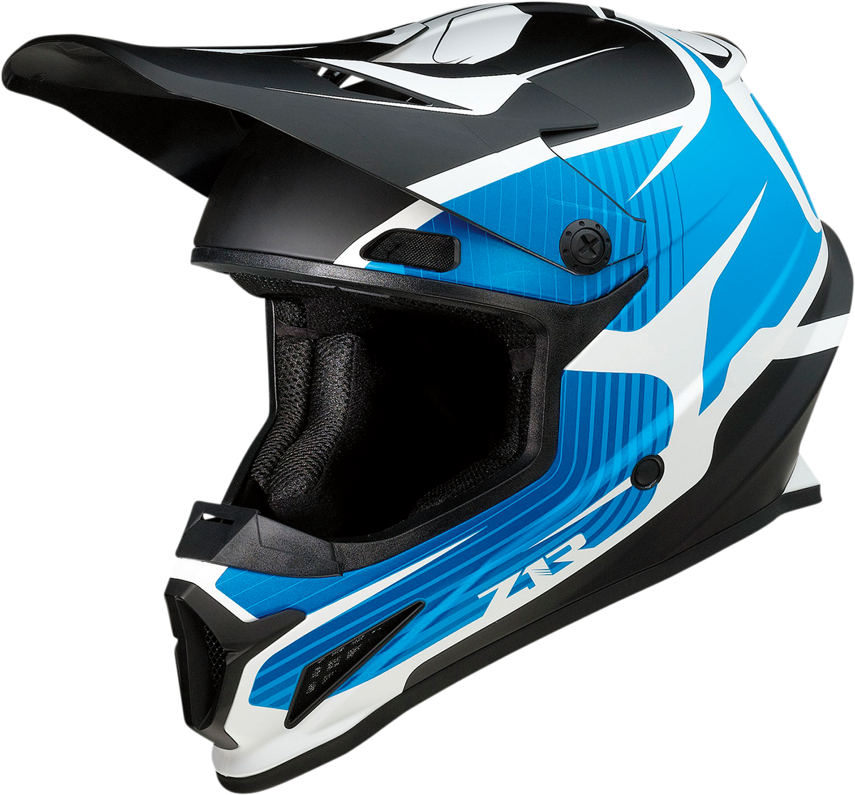Z1R Rise Flame Offroad Helmet Blue