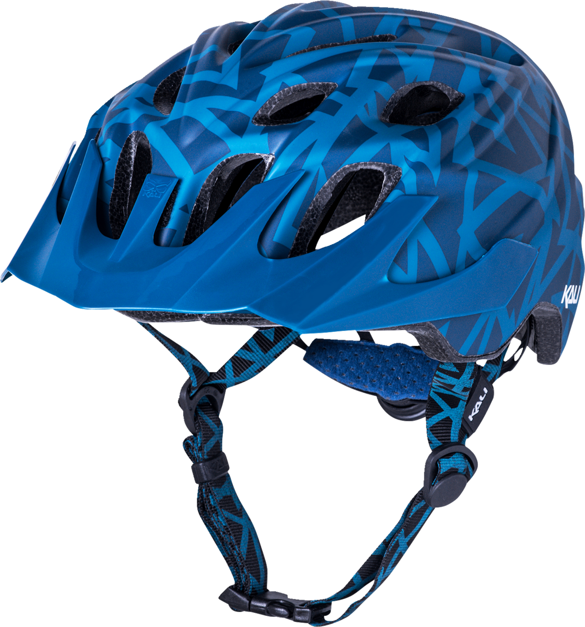 Kali Youth Chakra Plus Pyramid Bicycle Helmet Pyramid Matte Teal
