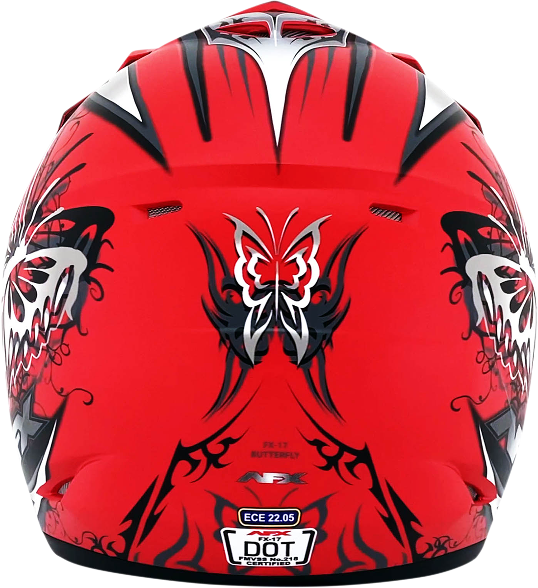 AFX FX-17 Offroad Helmet Butterfly Matte Ferrari Red