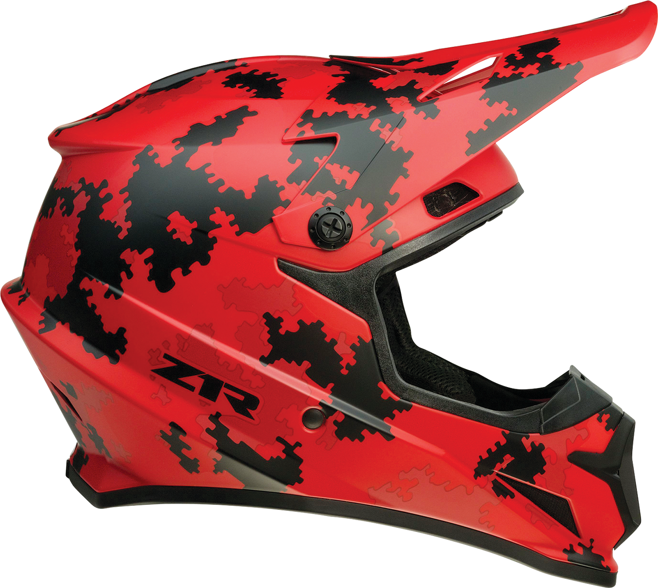 Z1R Rise Digi Camo Offroad Helmet Red