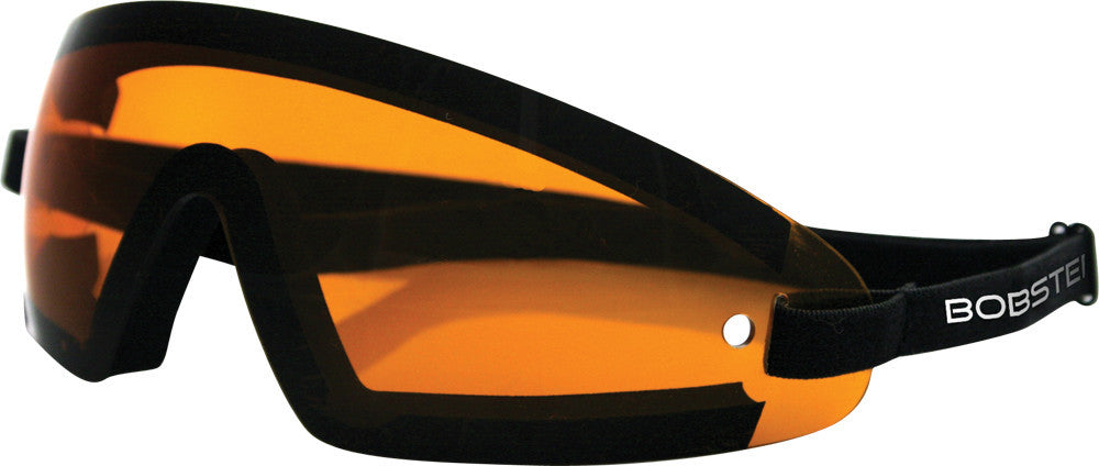 BOBSTER - BW201A - WRAP AROUND SUNGLASSES BLACK W/AMBER LENS