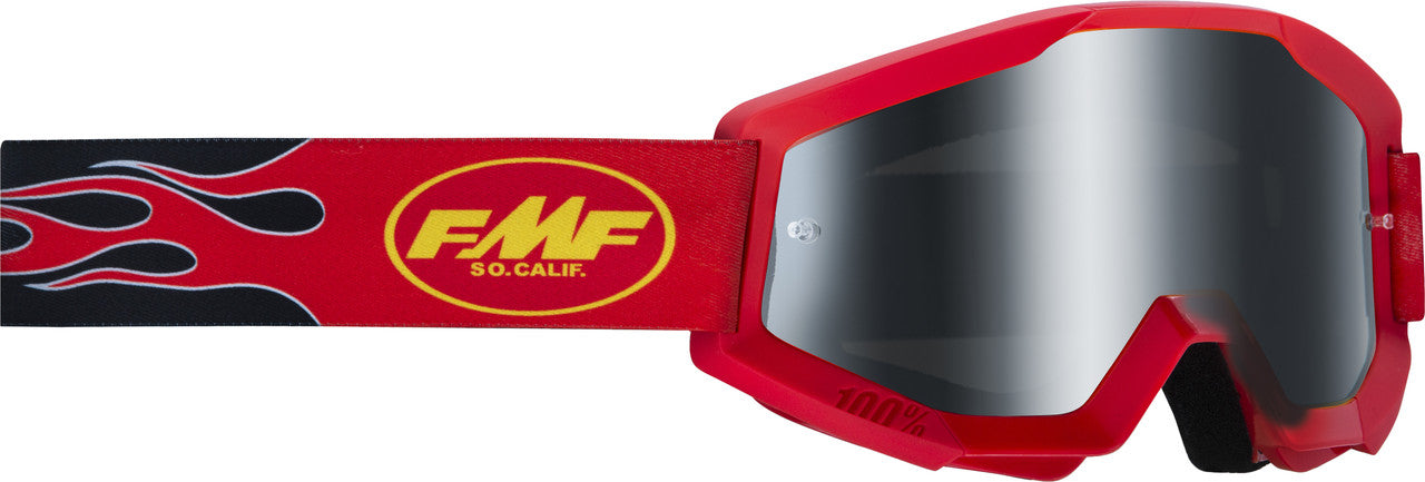 FMF Powercore Sand Goggle Flame Red Smoke Lens