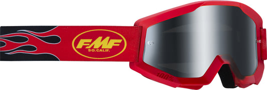 FMF Powercore Sand Goggle Flame Red Smoke Lens