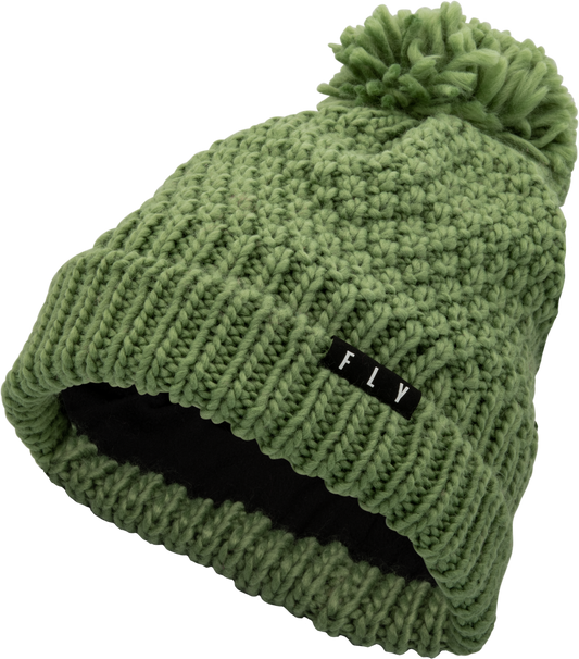 FLY Racing Womens FLY Anna Pom Beanie Green